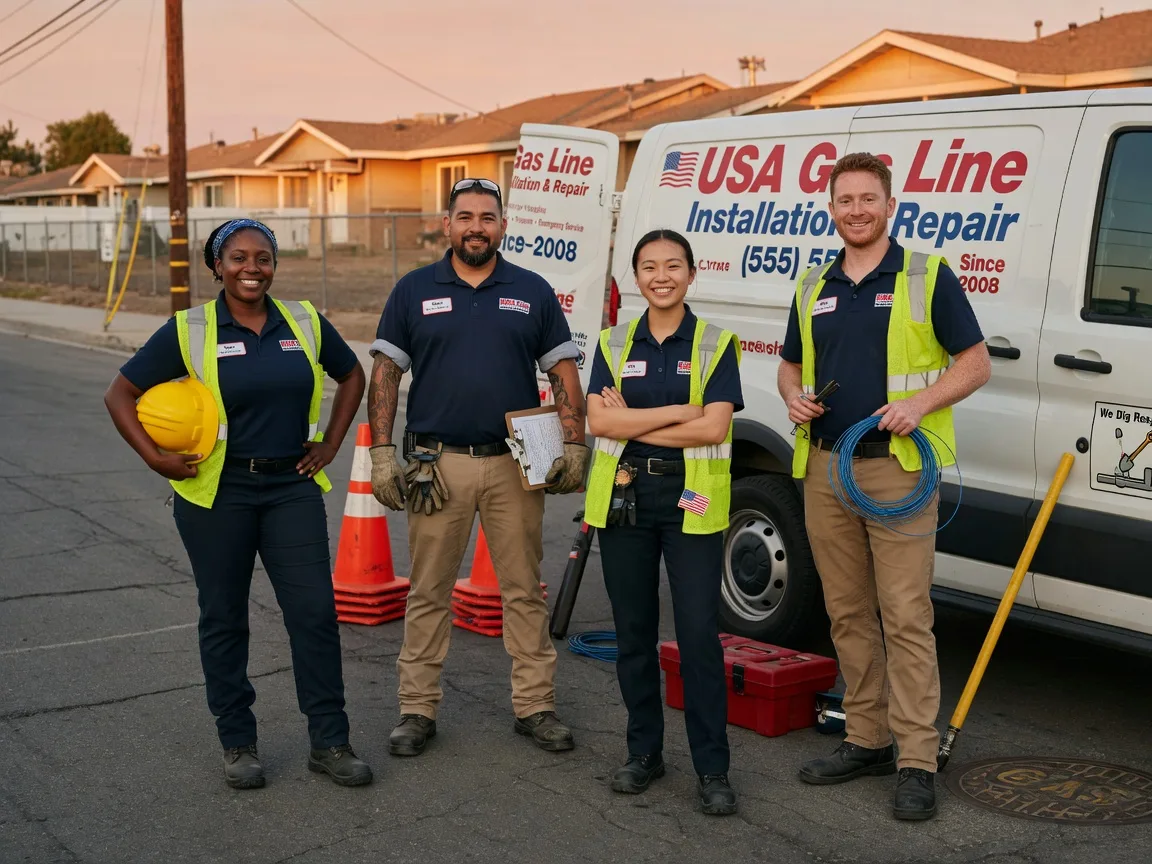 Gas Line Installation company in Papineau, IL